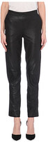 Thumbnail for your product : A.F.Vandevorst Relaxed-fit slim high-waist leather trousers