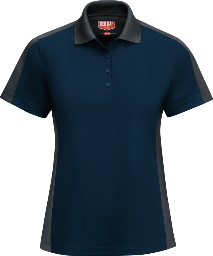 Red Kap Women's Short Sleeve Performance Knit Two-Tone Polo
