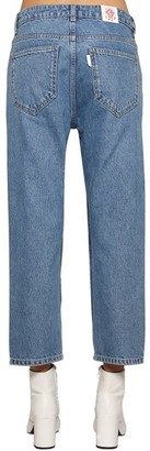 Aalto Fixed Pleats Cropped Denim Jeans