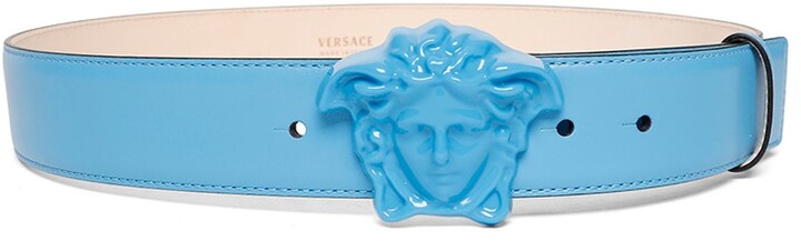 blue versace belt