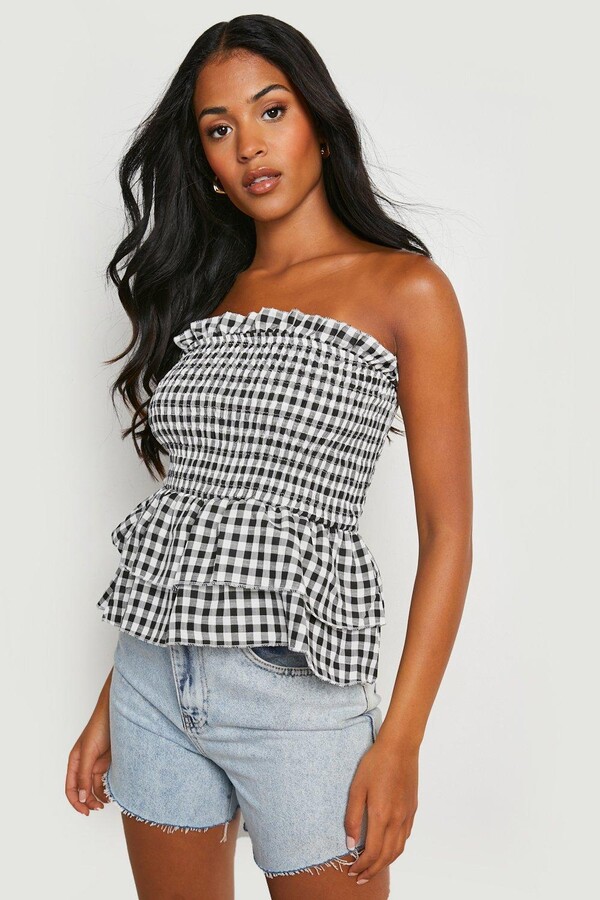 Gingham Sleeveless Tops | Shop The Largest Collection | ShopStyle UK