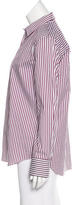 Thumbnail for your product : Brunello Cucinelli Monili-Trimmed Striped Top