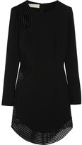 Thumbnail for your product : Stella McCartney Mesh-paneled stretch-cady mini dress