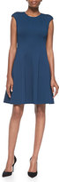 Thumbnail for your product : Rebecca Taylor Caley Cap-Sleeve Fit-and-Flare Dress