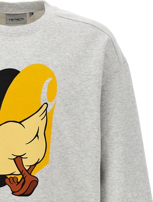 [CARHARTT]★DEADKEBAB KNOCK KNOCK SWEATSHIRT Grey Carhartt WIP Deadkebab Knock Knock Crewneck | SVD