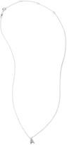 Thumbnail for your product : Covet Pave Initial Necklace - White Gold