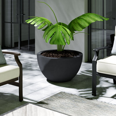 Campania International Piccadilly Fiber Clay Composite Pot Planter