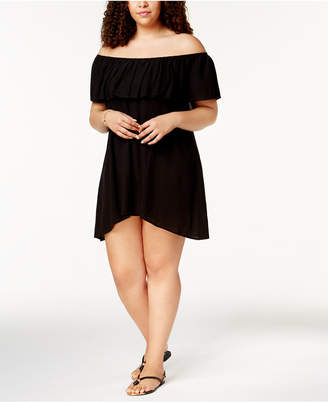 Becca ETC Plus Size Modern Muse Off-The-Shoulder Cover-Up