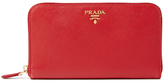 Thumbnail for your product : Prada Saffiano Leather Zip Around Long Wallet