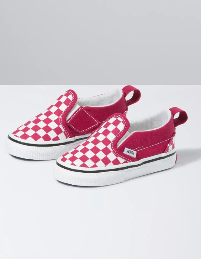 velcro vans checkered