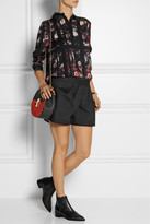 Thumbnail for your product : Thakoon Printed crepe and cotton-blend poplin playsuit