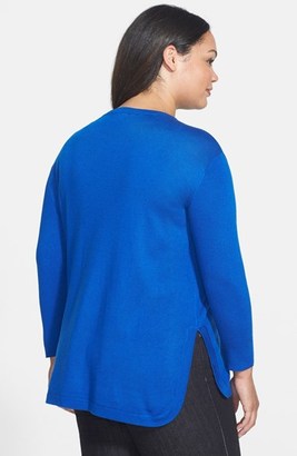 Vince Camuto Oversize Boatneck Sweater (Plus Size)