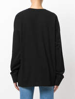 Thumbnail for your product : Sjyp printed sleeves sweatshirt
