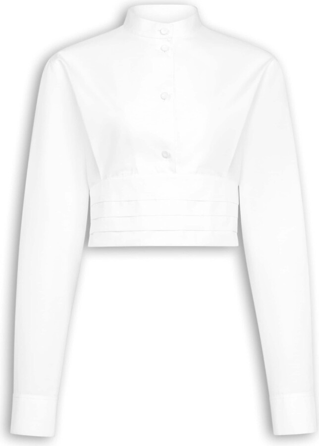 Alaia Cotton Cropped Shirt