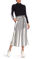 Thumbnail for your product : Catherine Malandrino Tie Front Wide Leg Crop Pants