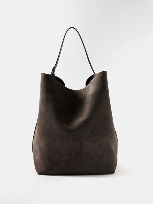 Totême Belted Suede Tote - ShopStyle
