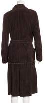 Thumbnail for your product : Roberto Cavalli Suede Long Coat