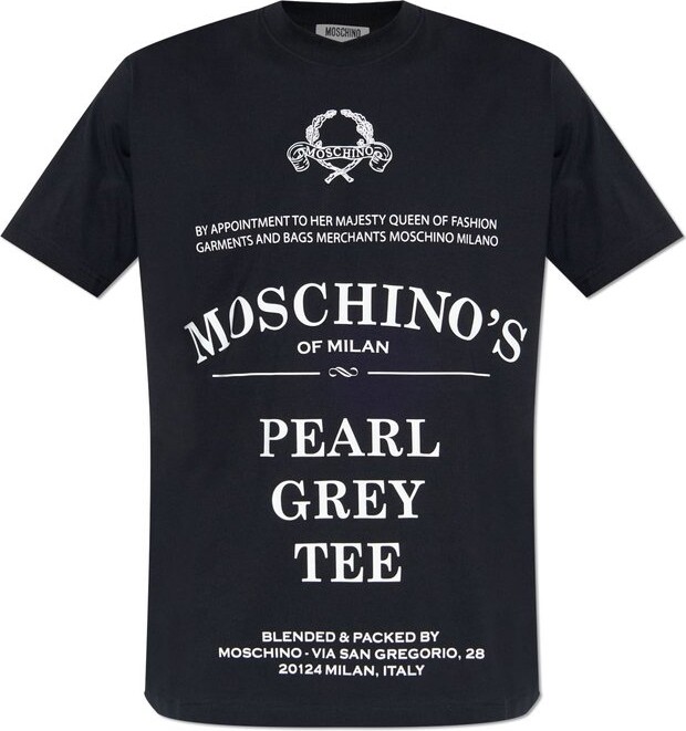 Moschino Text Printed Crewneck T-Shirt