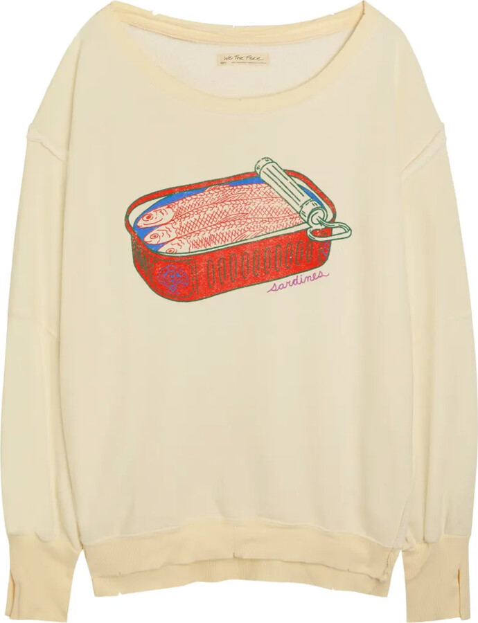 Free People Printed Sweater