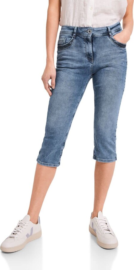 luvamia Capri Jeans for Women Stretch High Waisted Distressed