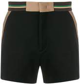 Thumbnail for your product : Fendi striped trim shorts