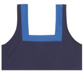Thumbnail for your product : CASA RAKI Marina Square-neck Back-ties Bikini Top - Navy