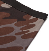 Thumbnail for your product : Tom Ford Camouflage-Print Stretch-Cotton Jersey Boxer Briefs - Men - Brown