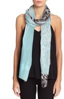 Thumbnail for your product : Cynthia Vincent Twelfth Street by Psychedelic Snake Print Scarf