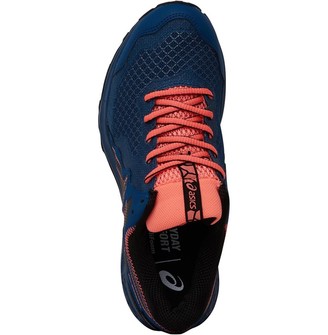 Asics Womens GEL-Sonoma 4 GTX Trail Running Shoes Mako Blue/Sun Coral