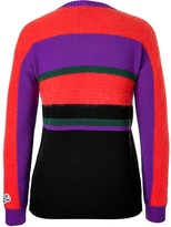 Thumbnail for your product : Iceberg Wool/Mohair Striped Pullover with Applique