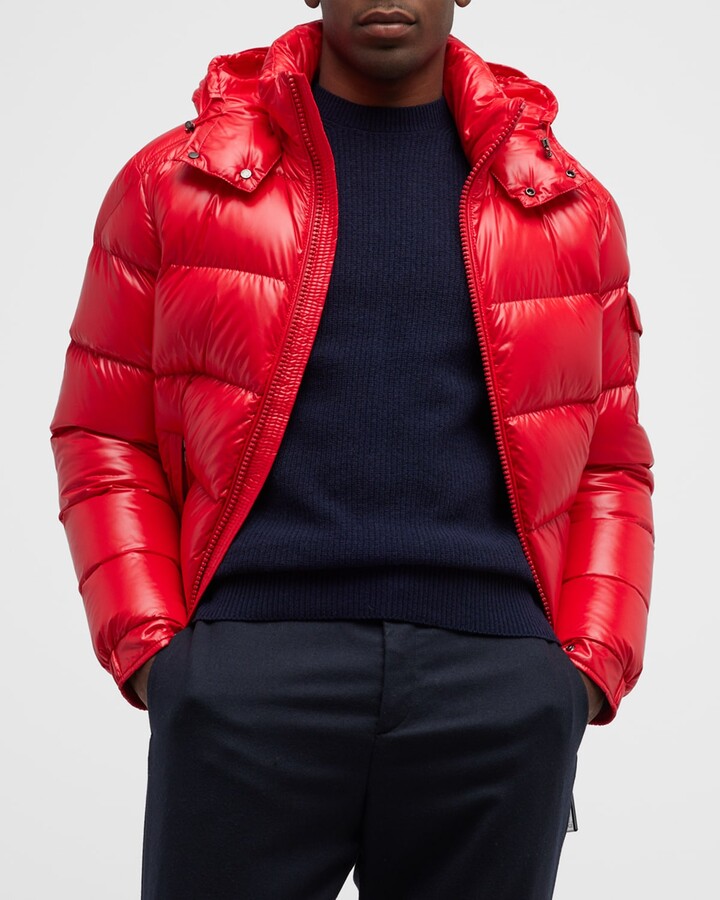 Shiny Red Puffer Jacket | ShopStyle UK