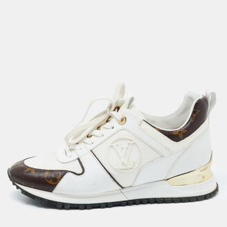 Louis Vuitton Run 55 cloth trainers - ShopStyle Sneakers & Athletic Shoes