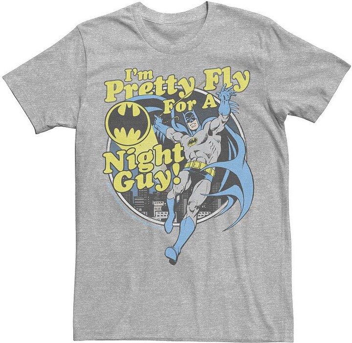 Licensed Character Men's DC Comics Batman Pretty Fly For A Night Guy Tee
