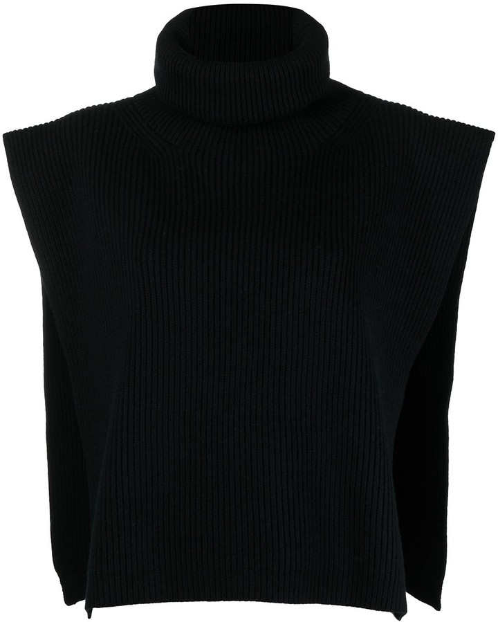 Totême Roll-Neck Sleeveless Knitted Top - ShopStyle