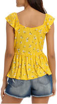 Thumbnail for your product : Miss Shop Tie Front Ruffle Top