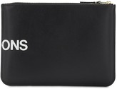 Thumbnail for your product : Comme des Garcons Huge Logo Leather Pouch
