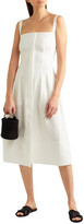 Thumbnail for your product : CASASOLA Linen-blend Midi Dress
