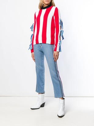 MSGM Logo Band Cropped Jeans