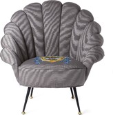 Thumbnail for your product : Gucci Moiré armchair with embroidered coat of arms