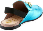 Thumbnail for your product : Gucci Princetown Junior Leather Horsebit Mule Slide, Toddler/Kids