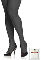 Thumbnail for your product : Hanes Plus Size Silky Sheer Reinforced Toe Pantyhose with Control Top
