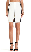 Thumbnail for your product : T-Bags 2073 T-Bags LosAngeles Zipper Detail Mini Skirt