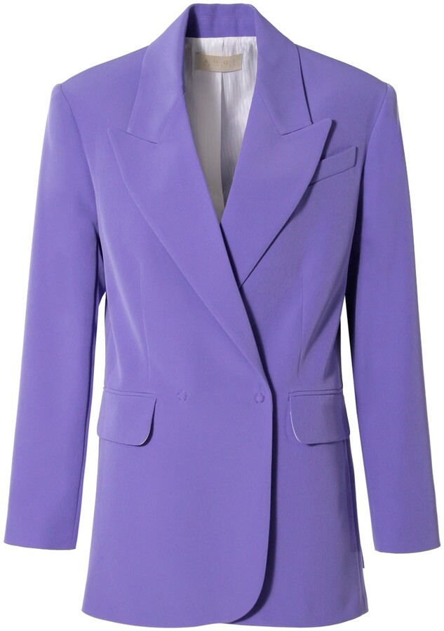 long purple blazer