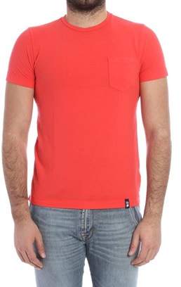Drumohr Men's Orange Cotton T-shirt