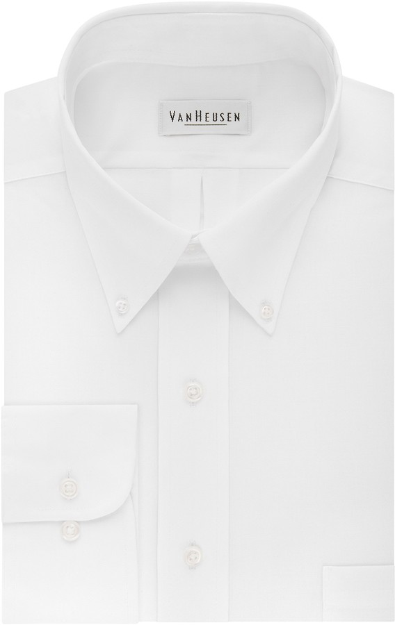 van heusen fitted stretch dress shirt