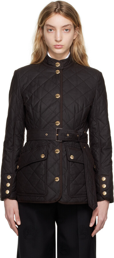 Burberry Quilted Jacket Womens | ShopStyle