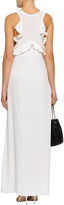 Thumbnail for your product : IRO Lace-trimmed Ruffled Crepe Maxi Dress