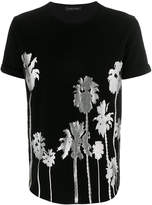 Thumbnail for your product : Christian Pellizzari floral embroidered T-shirt