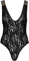 Thumbnail for your product : boohoo Lace Plunge Neck Tape Detail Body