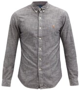 Thumbnail for your product : Polo Ralph Lauren Logo-embroidered Cotton-chambray Shirt - Grey